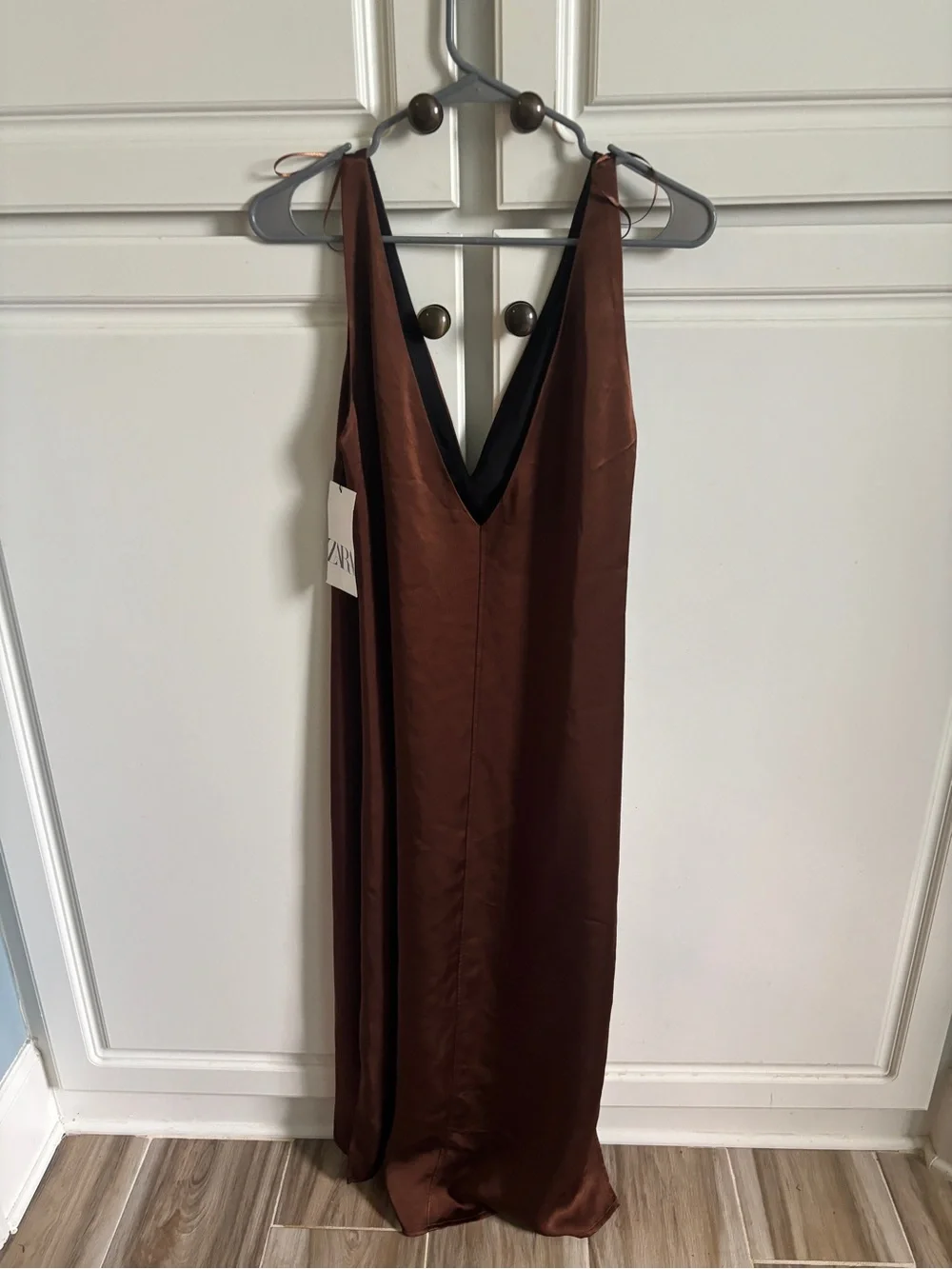 Zara Special Edition Satin Effect Dress NWT - Picture 1 of 8